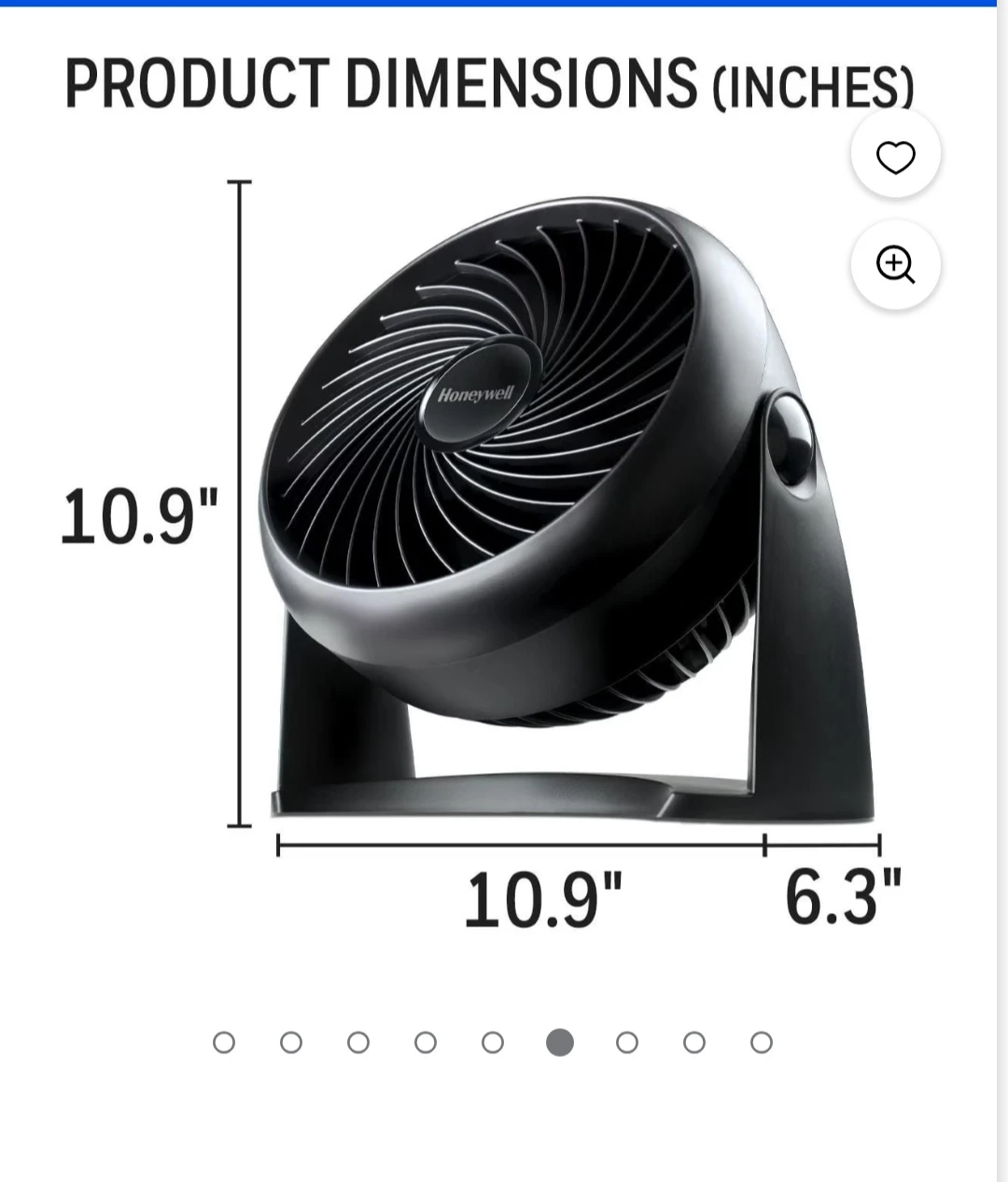 Honeywell Turbo Force Power+ Air Circulator Fan - photo 3