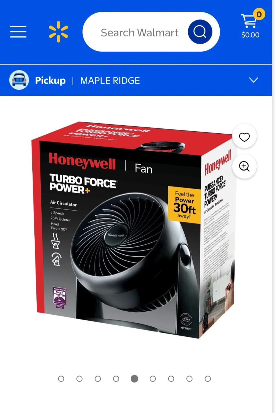 Honeywell Turbo Force Power+ Air Circulator Fan - photo 4
