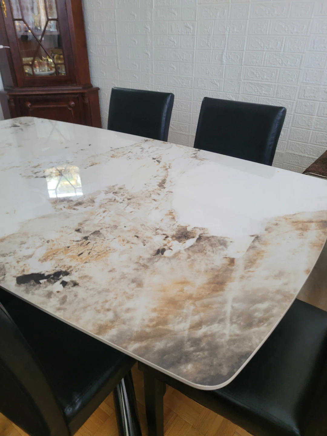 White Marble Dining Table Top brand new $350 - photo 3