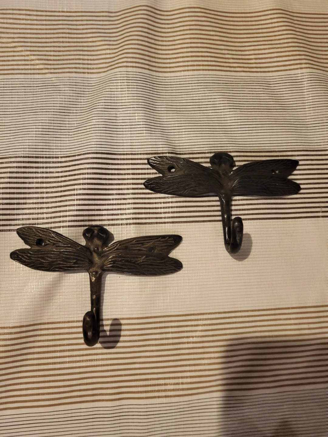 Dragonfly Wall Metal Hooks (Set of 2)
