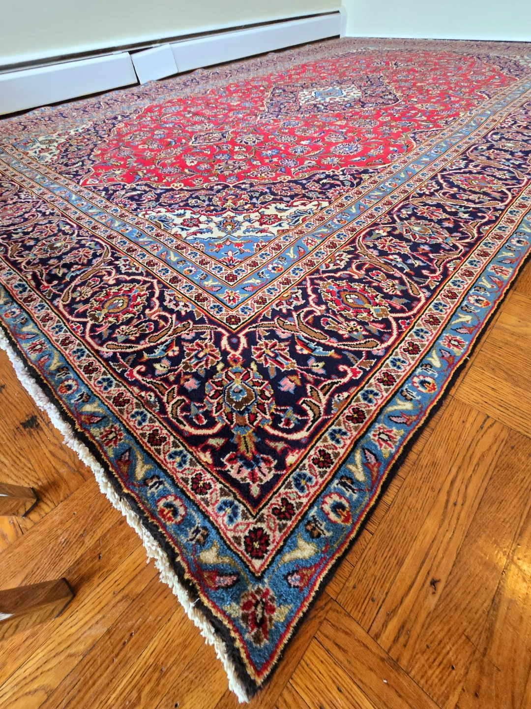 Kashan Hand Woven Persian Area Carpet Rug With Intricate Details - photo 3