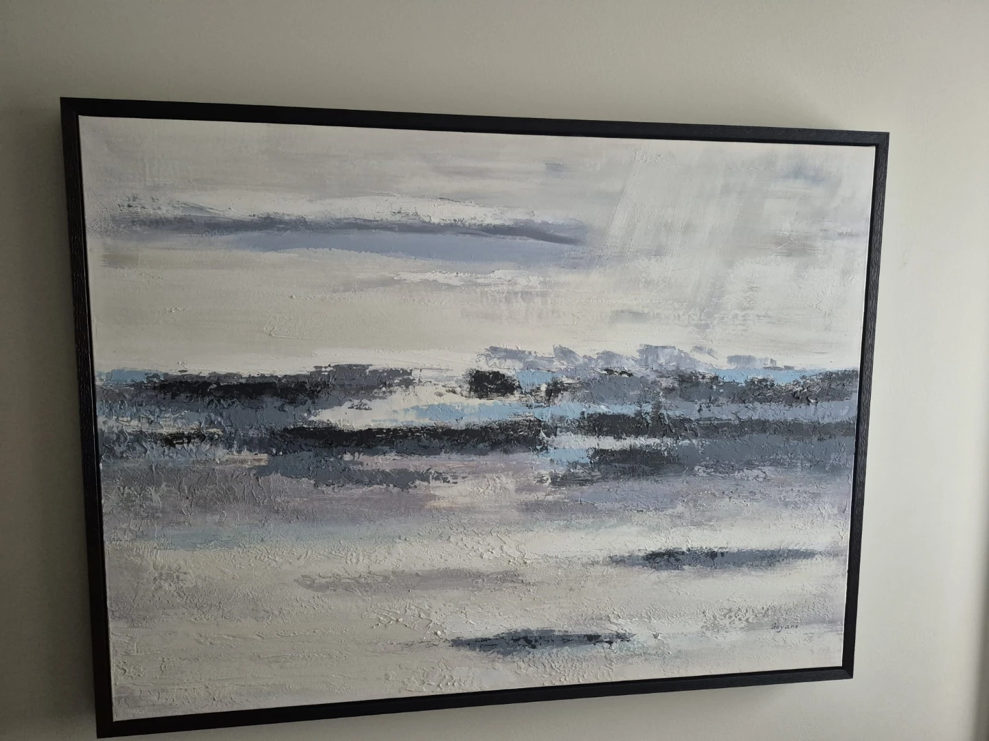 Textured Abstract Landscape Wall Art