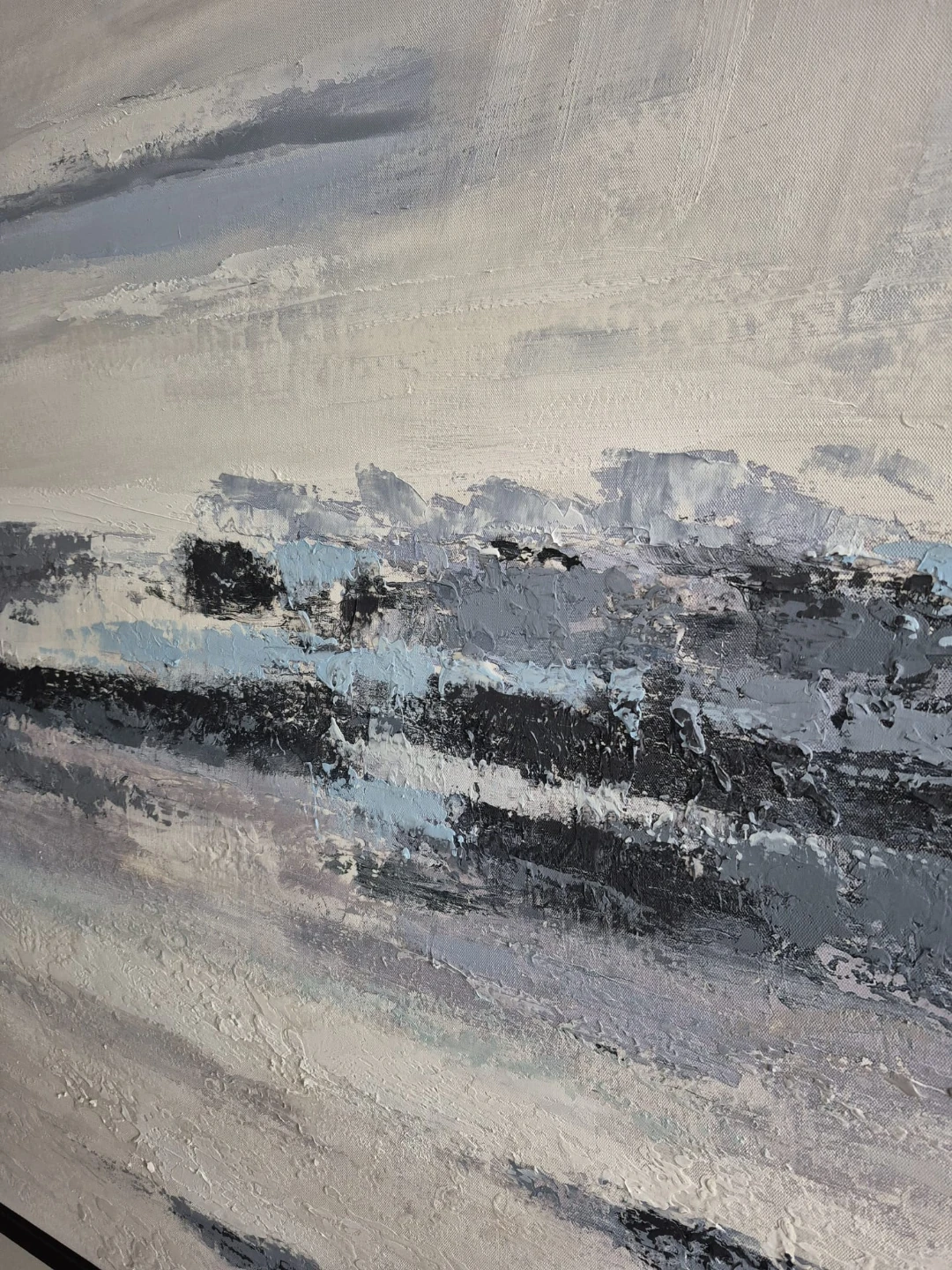 Textured Abstract Landscape Wall Art - photo 2