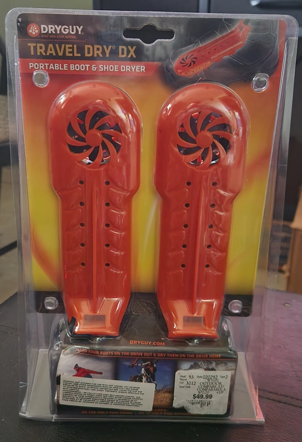 NEW Sealed DryGuy Travel Dry DX Portable Boot & Shoe Dryer