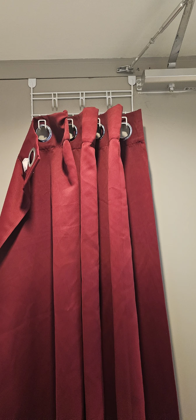 1 Red Curtain with Grommets - photo 2