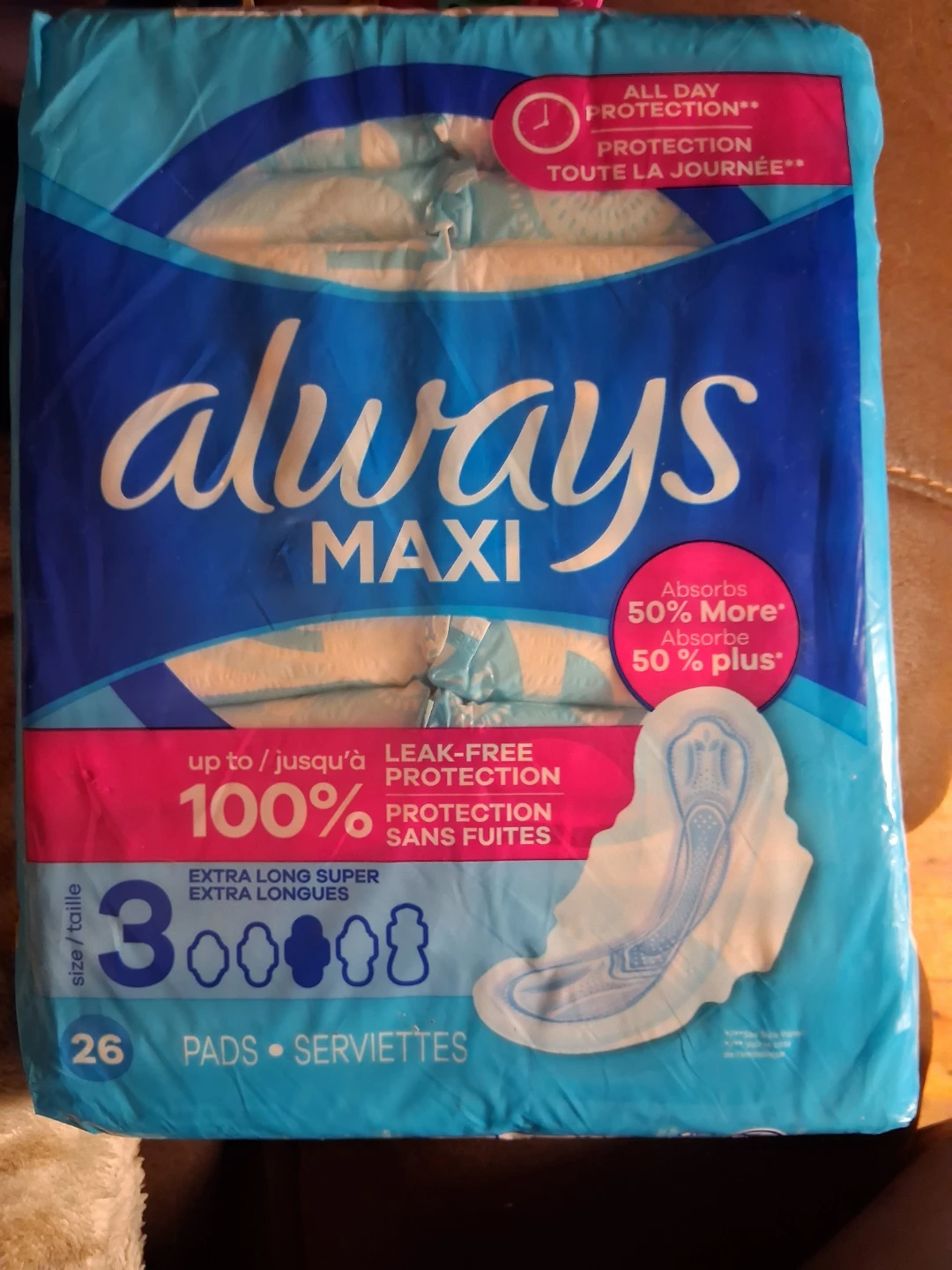 Always Maxi Extra Long Super Pads - 26 Count