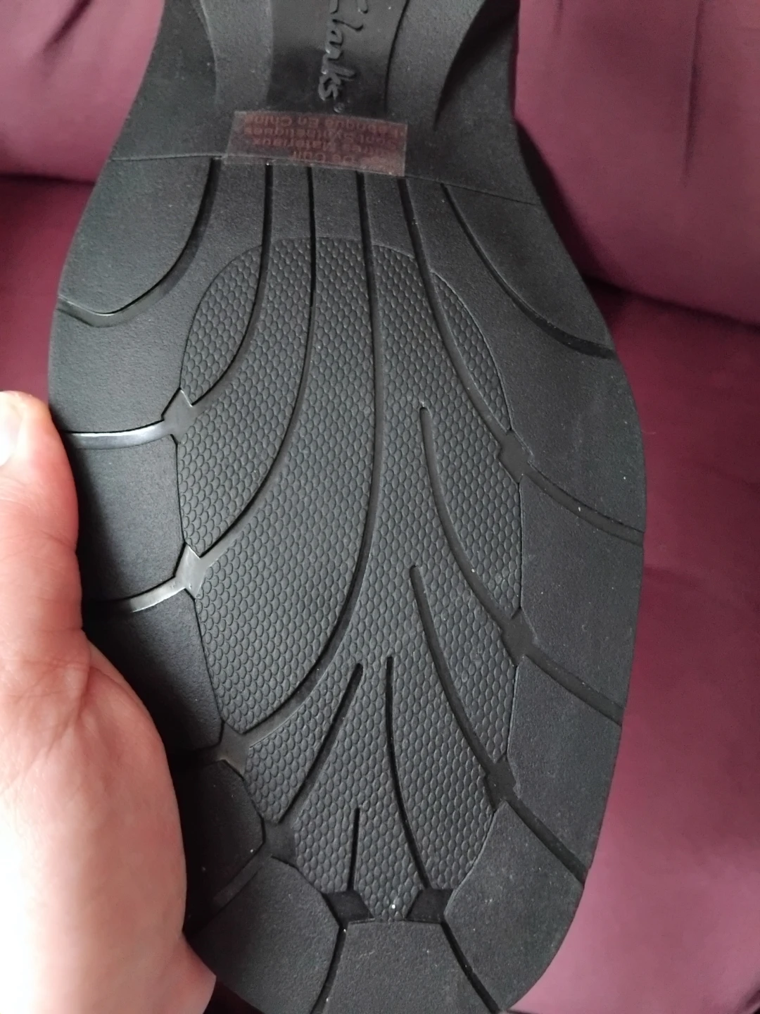 Clarks men black leather shoes 9.5 - photo 3