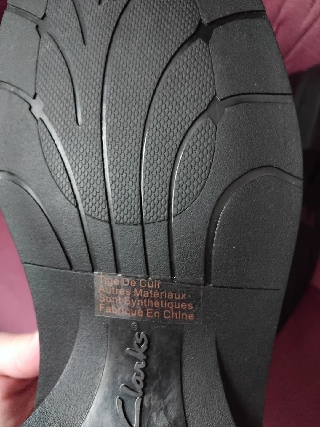 Clarks men black leather shoes 9.5 - photo 4