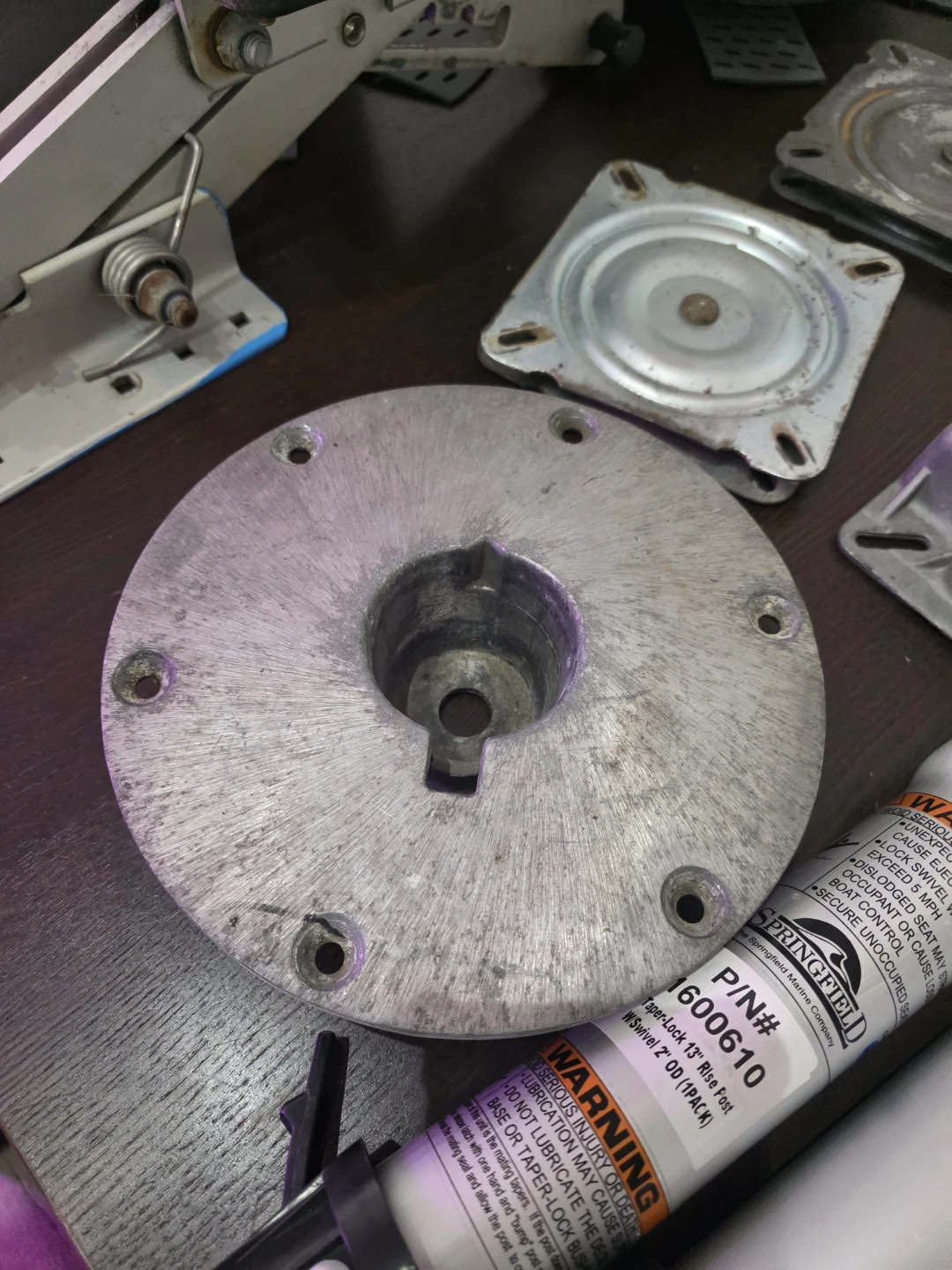 Boat seat parts and small motor kicker hardware - photo 4