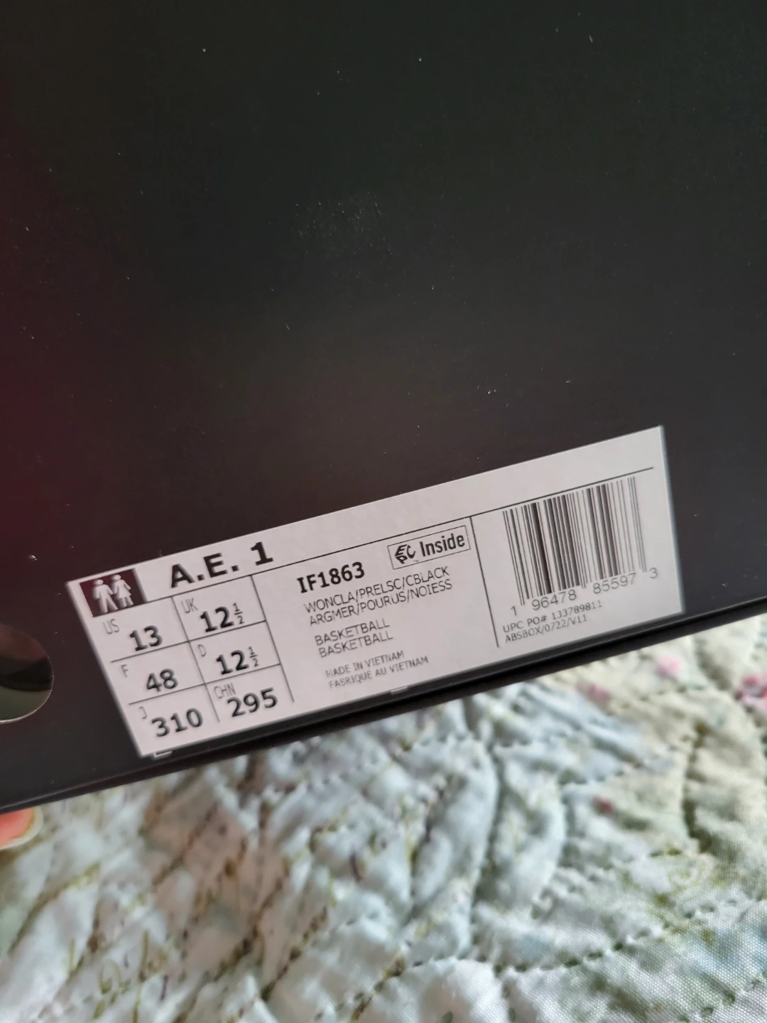 Adidas AE 1 Basketball Shoes - US 13 - photo 5