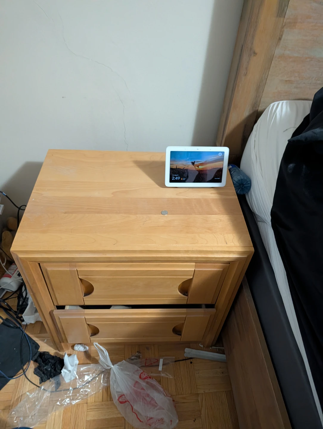 Light Wood Dresser with Mirror
