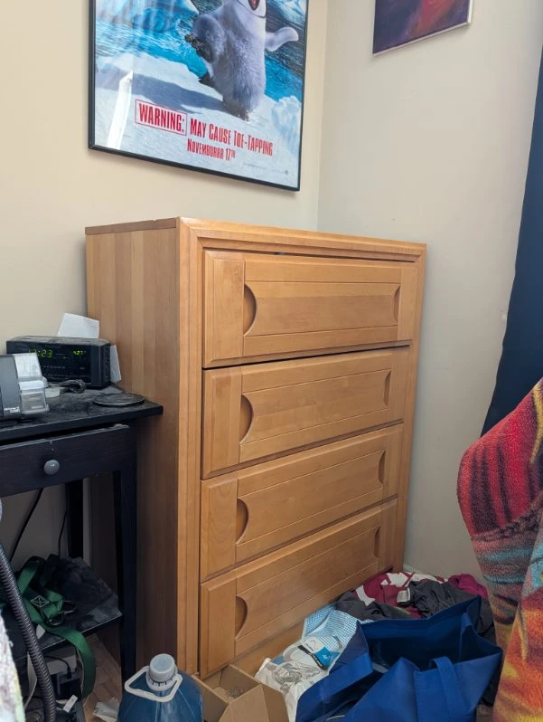 Light Wood Dresser with Mirror - photo 3