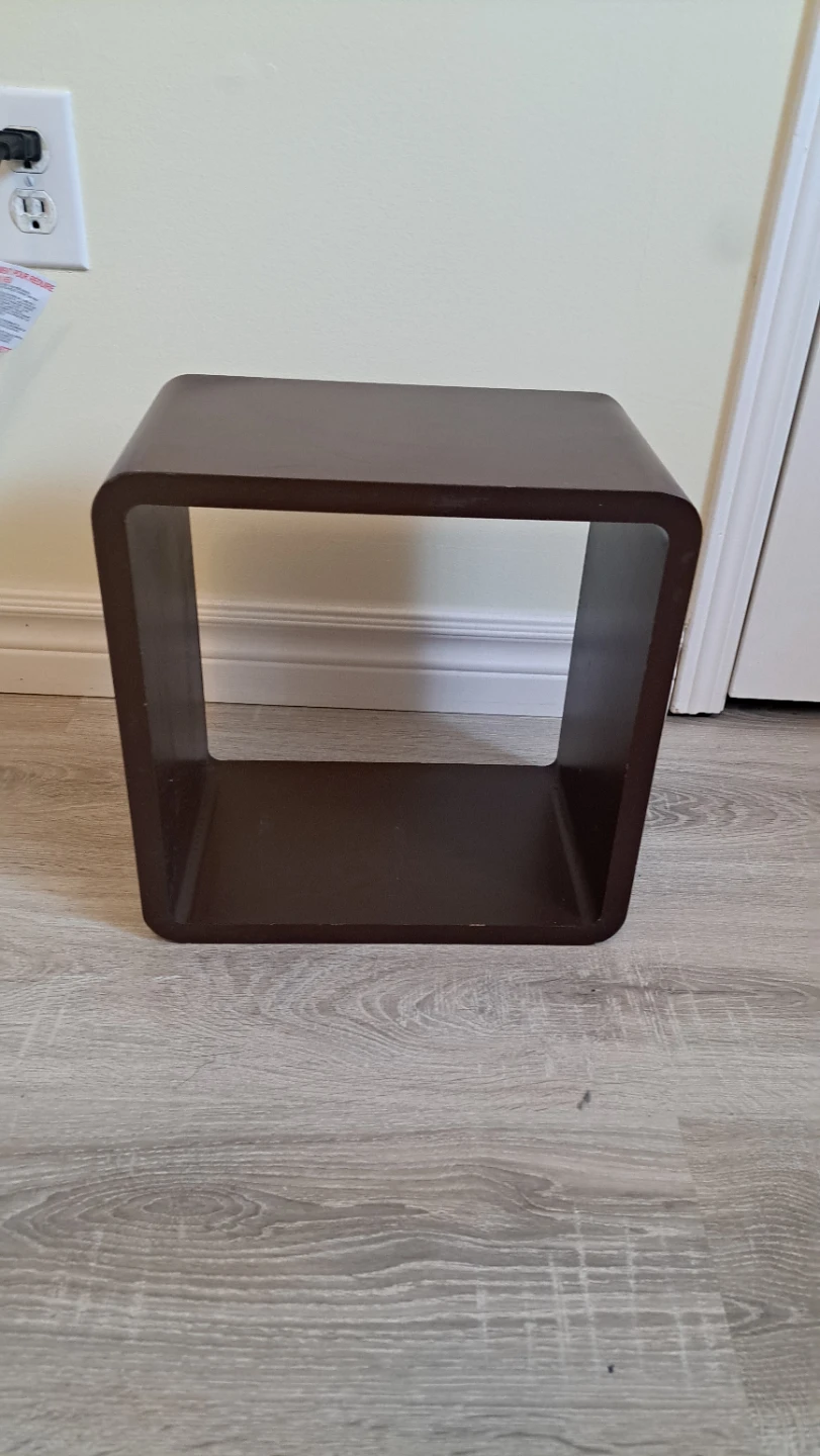 Brown Cube Storage Shelf