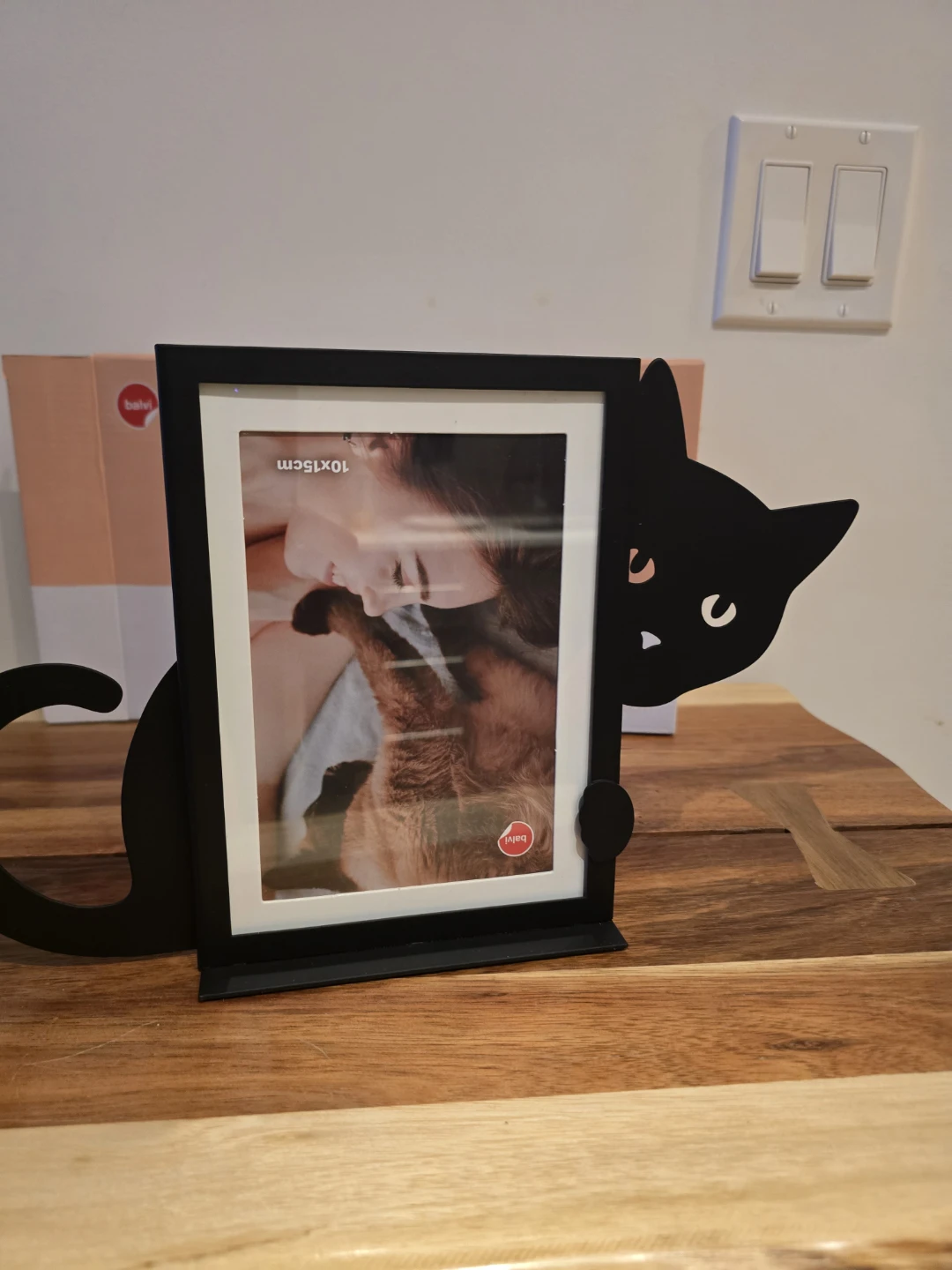 Super cute Hidden Cat Photo Frame - Black - photo 2