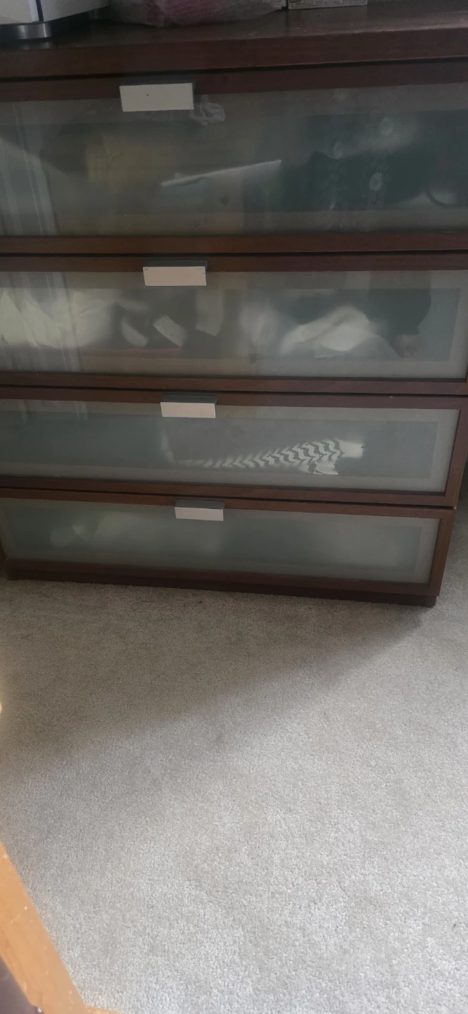 IKEA Malm dresser with 2 side tables
