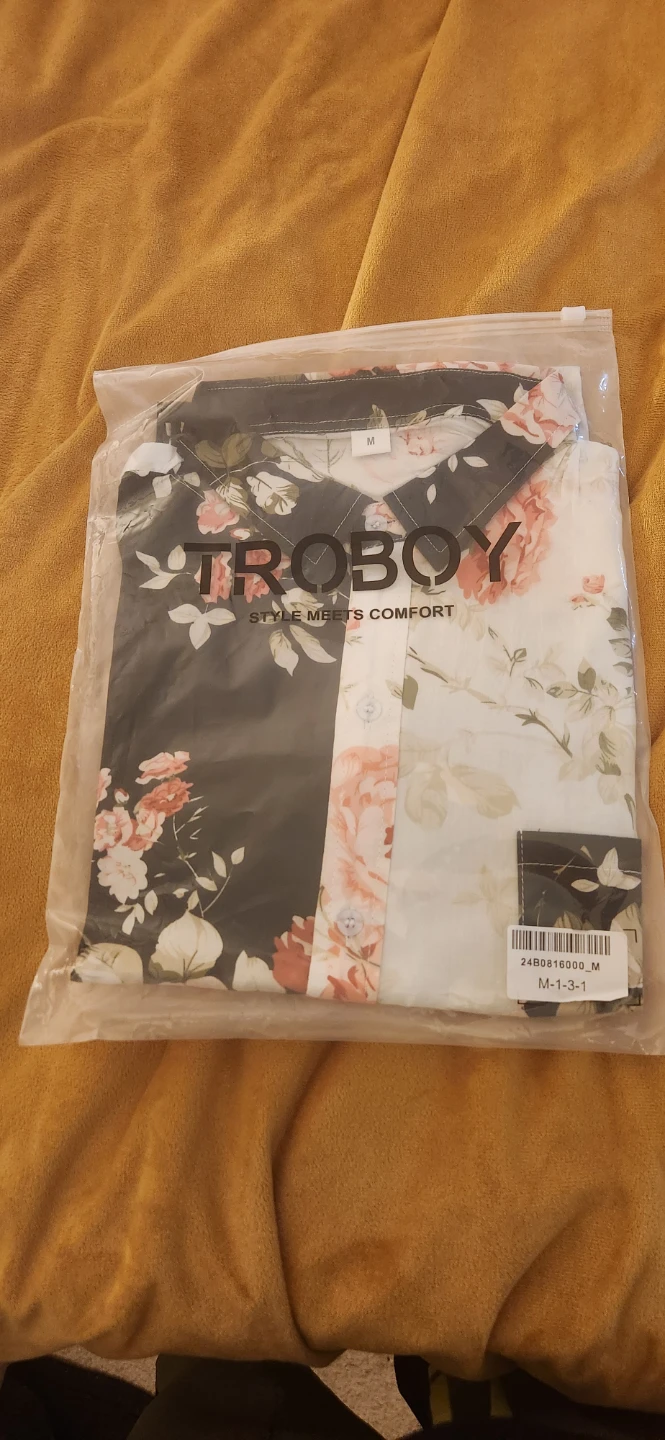 CoolMen's Floral Print Shirt - Size M