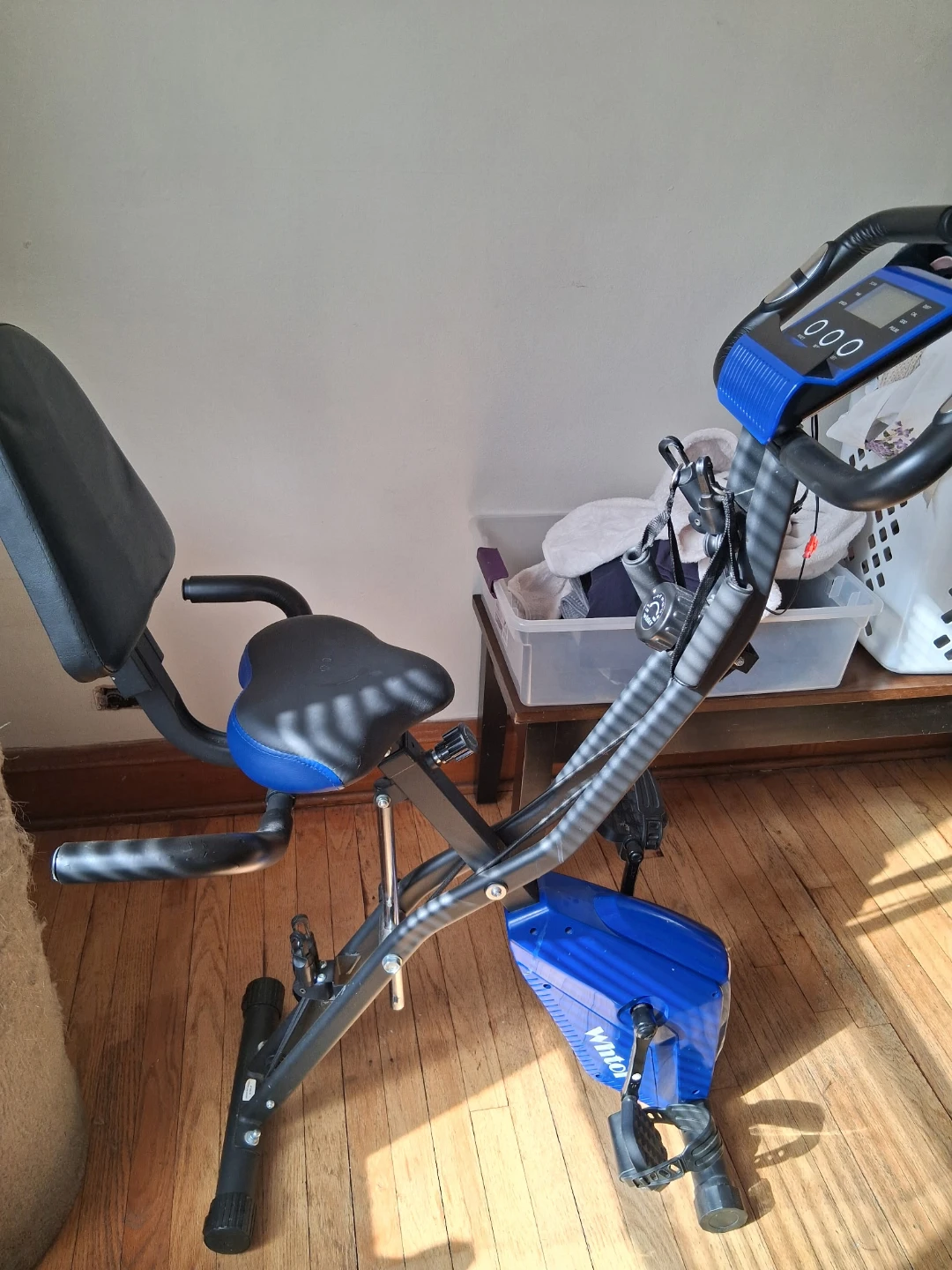 Foldable Exercise Bike with Resistance Dial