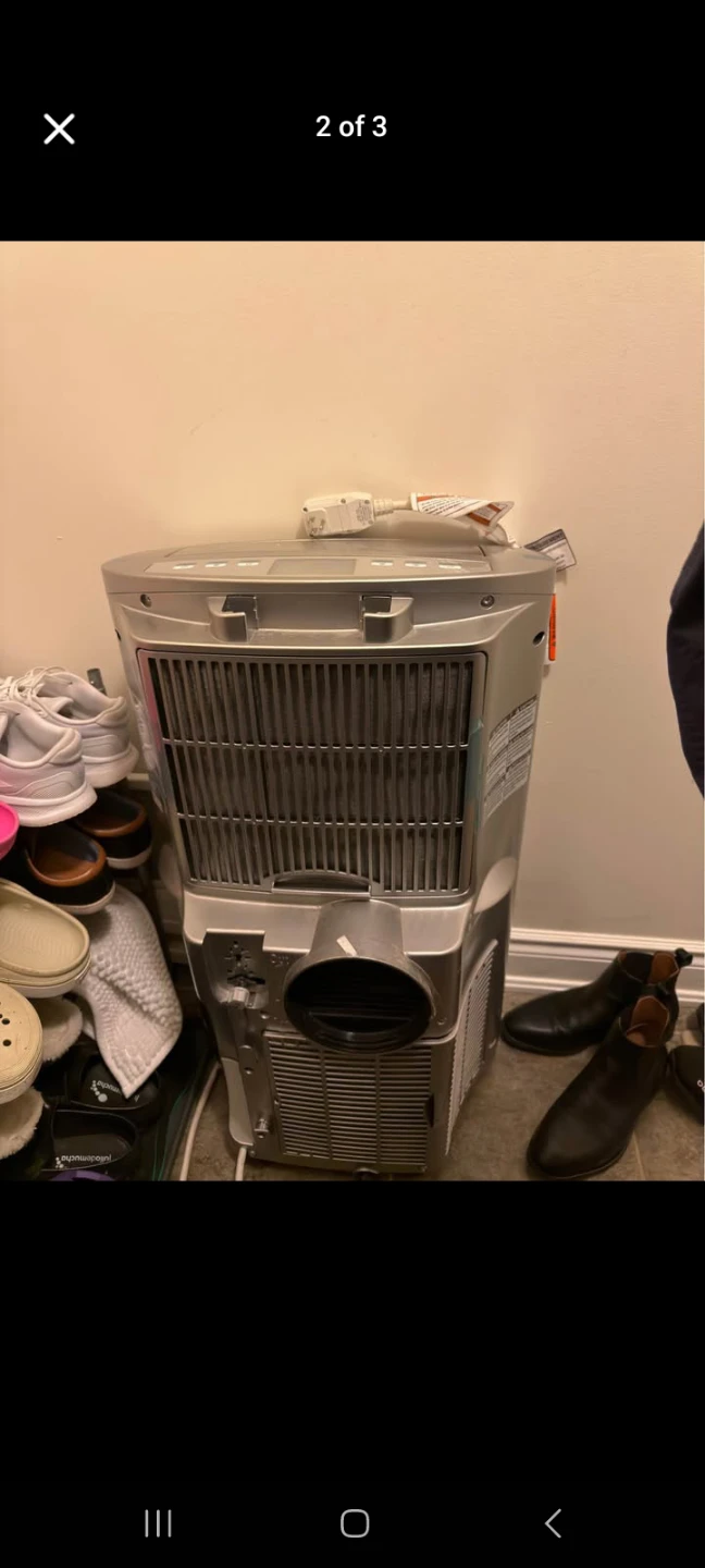 INSIGNIA 14,000 BTU PORTABLE AIR CONDITIONER MODEL - photo 2