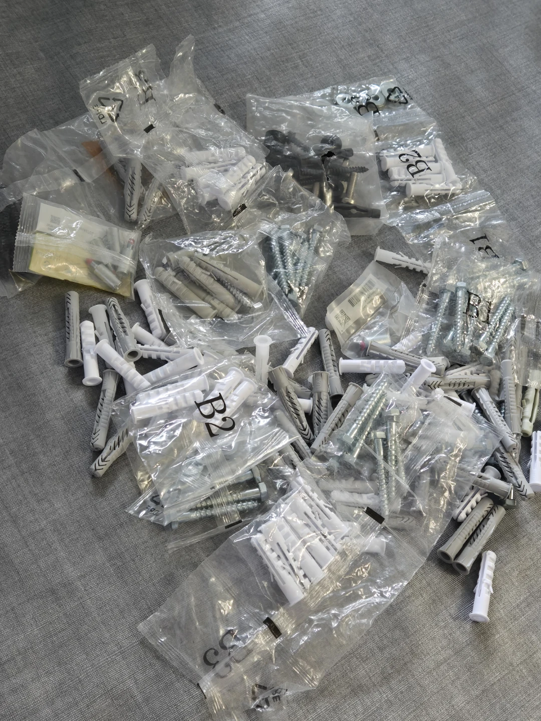 Screws with plugs