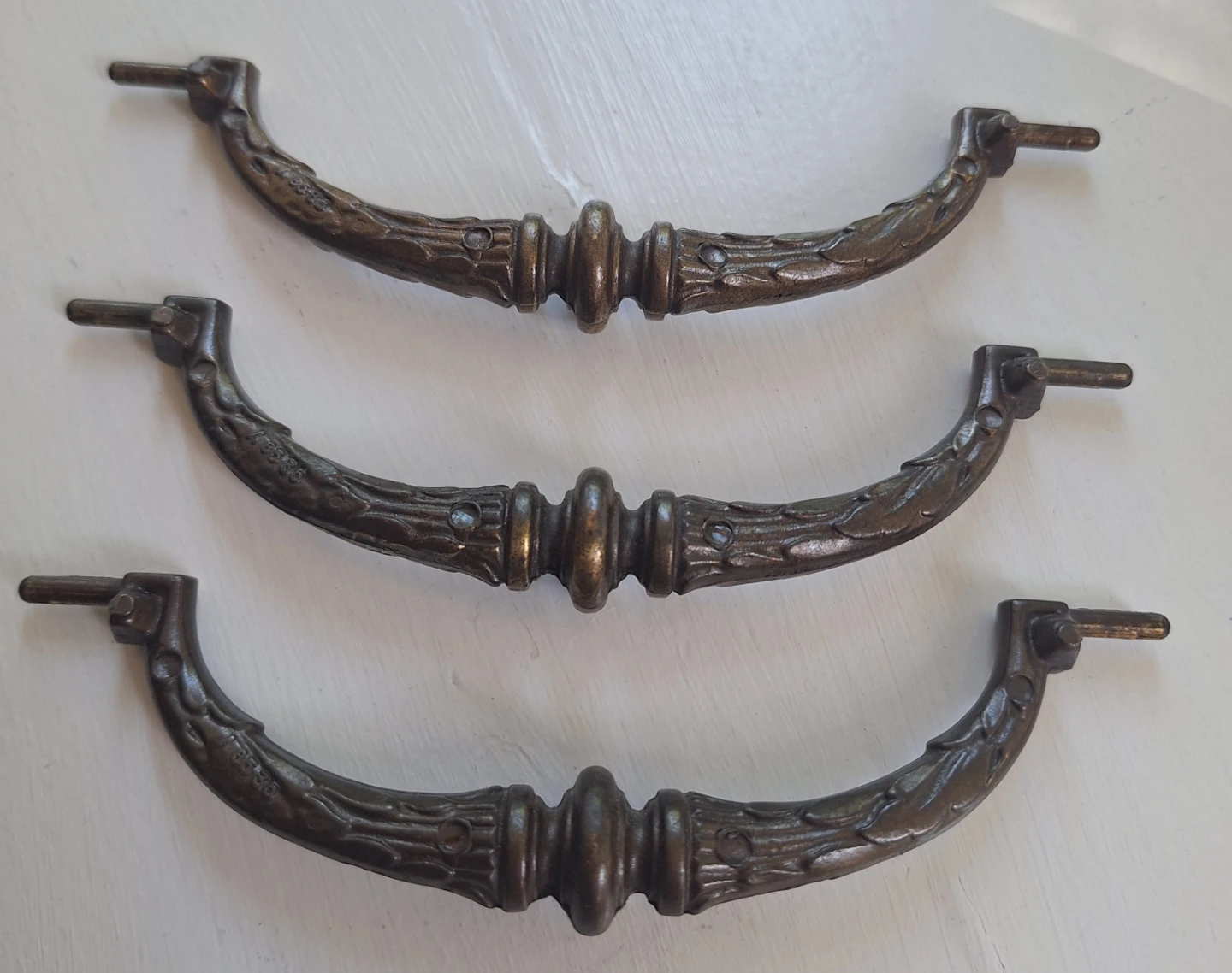 Antique Brass Drawer Pulls Set - photo 4