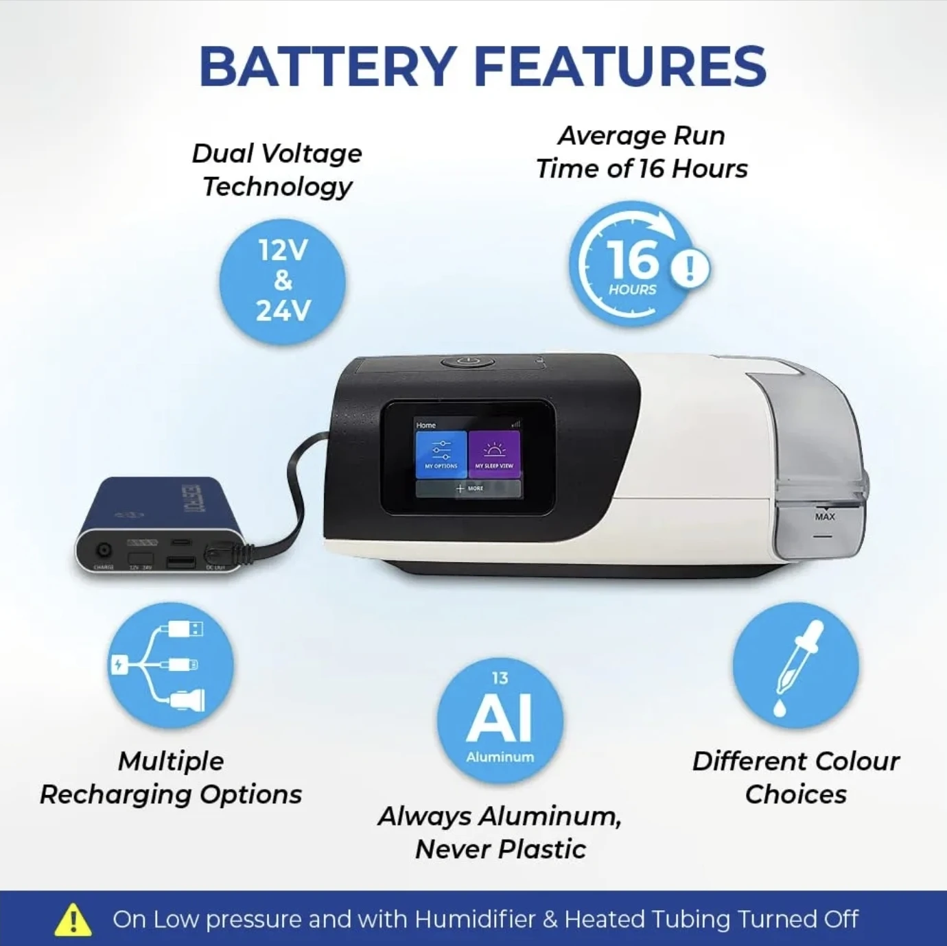 Medistrom Pilot-12 / Pilot-24 Lite CPAP Battery - photo 3