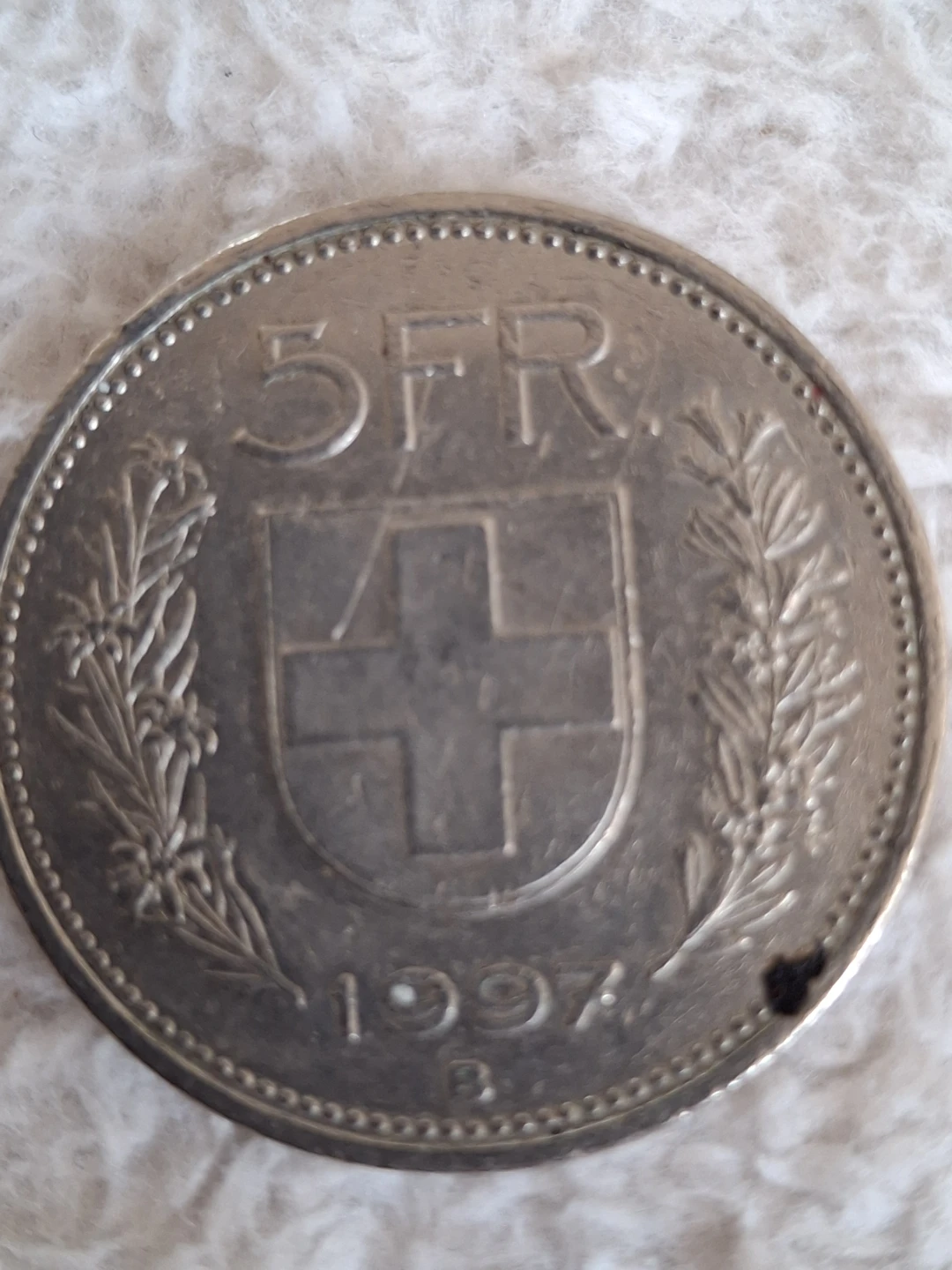 Switzerland 5 Franc Coin 1997 - photo 2