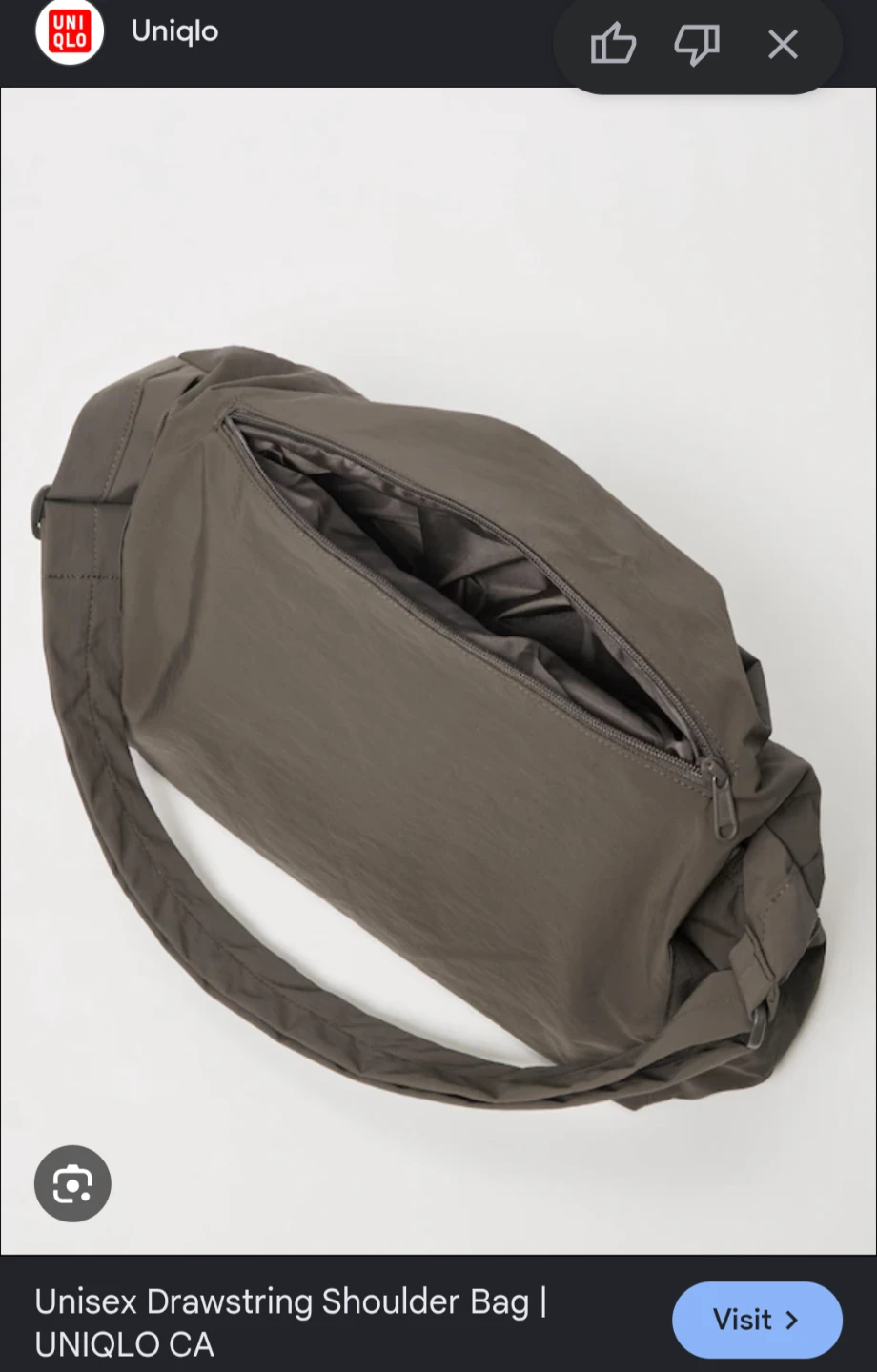 Uniqlo Unisex Drawstring Shoulder Bag