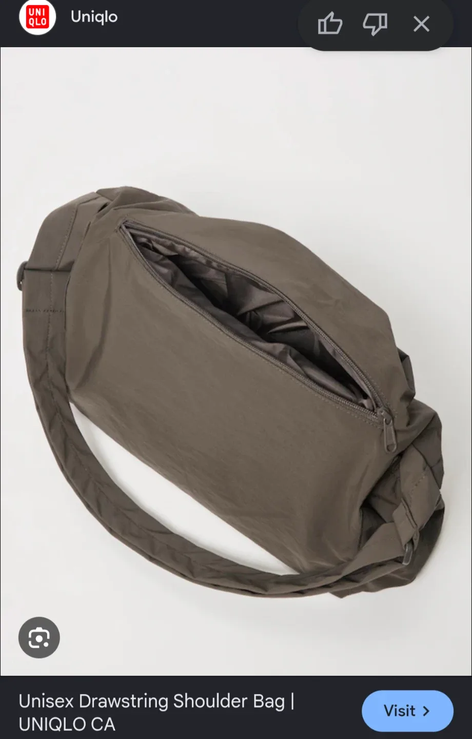 Uniqlo Unisex Drawstring Shoulder Bag