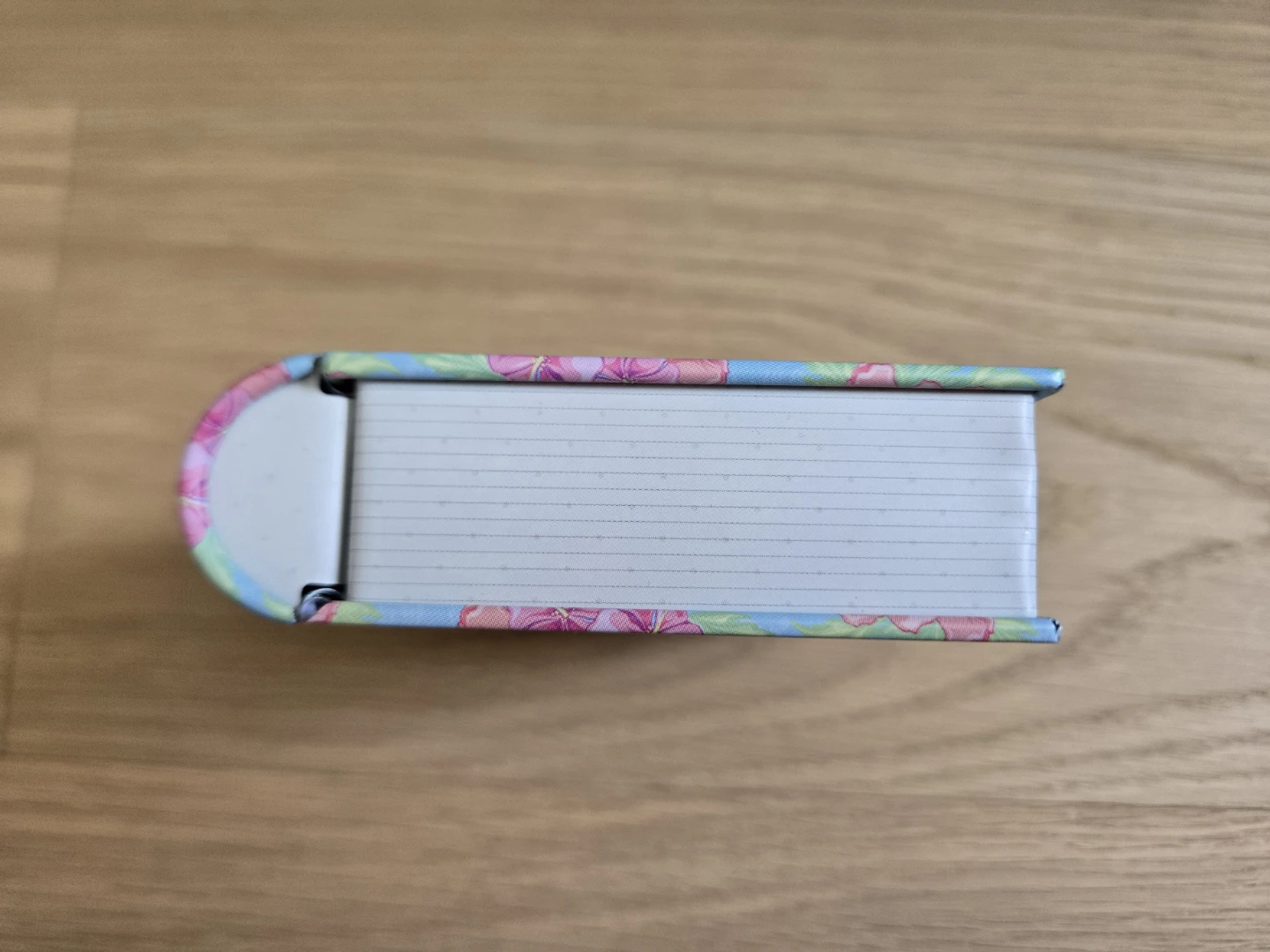 Mini Book Type Tin Storage Box Blue Floral - photo 4