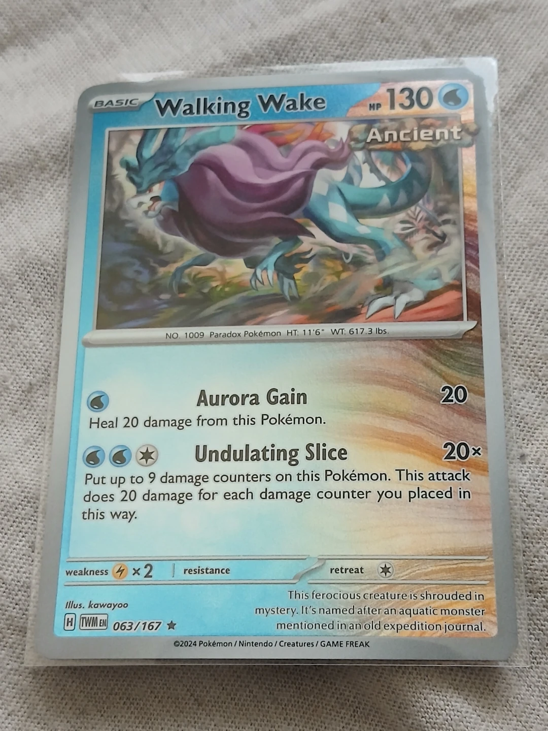 2024 Walking Wake Pokémon Card (Ancient)
