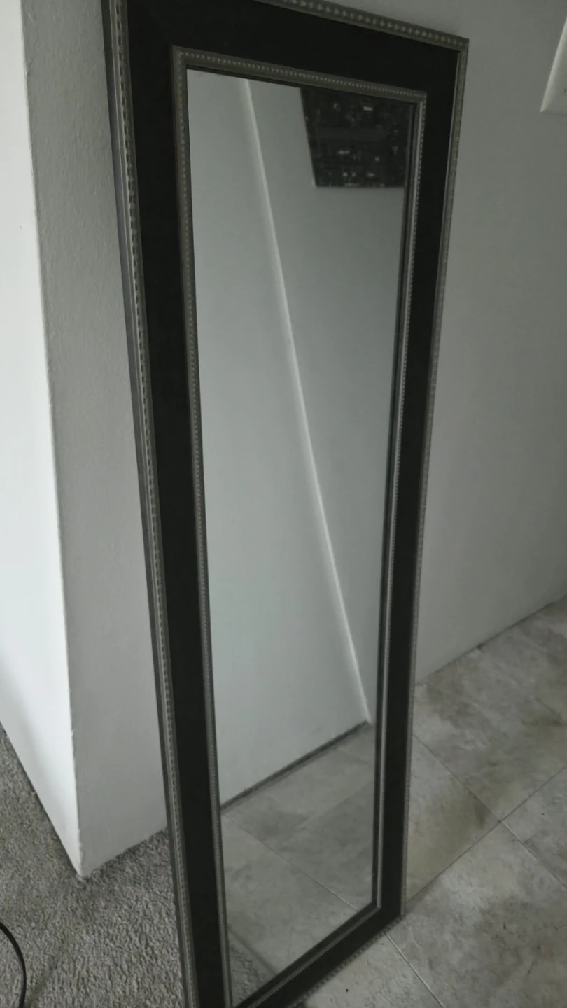 Full Length Mirror with Ornate Frame