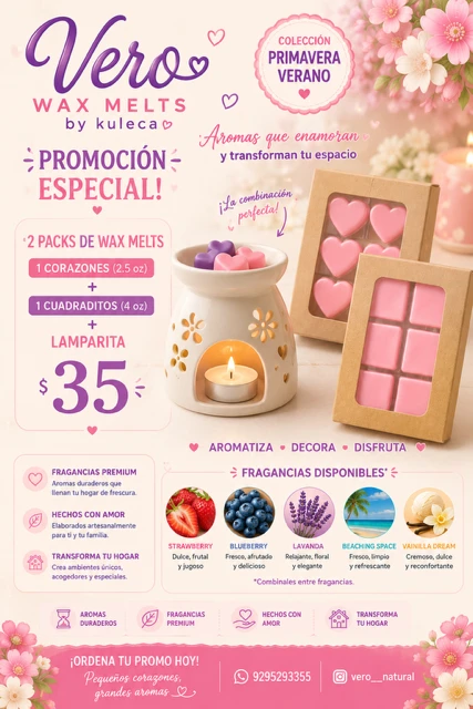Lavender Heart Wax Melts