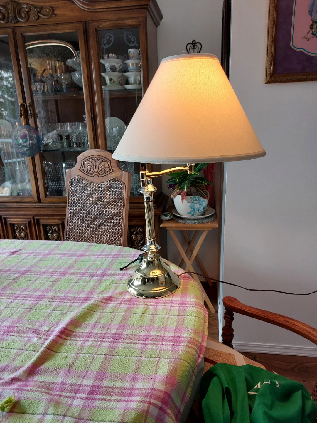 Adjustable Brass Table Lamp - photo 5