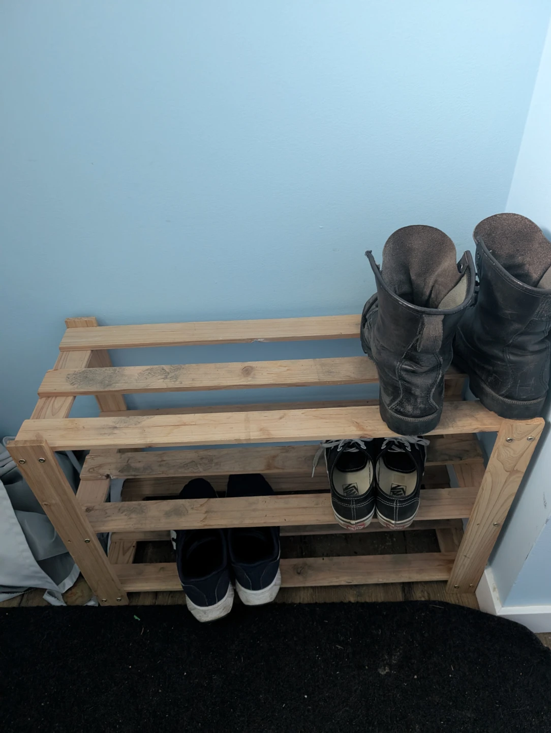 White wire shoe rack with 5 shelves - photo 2