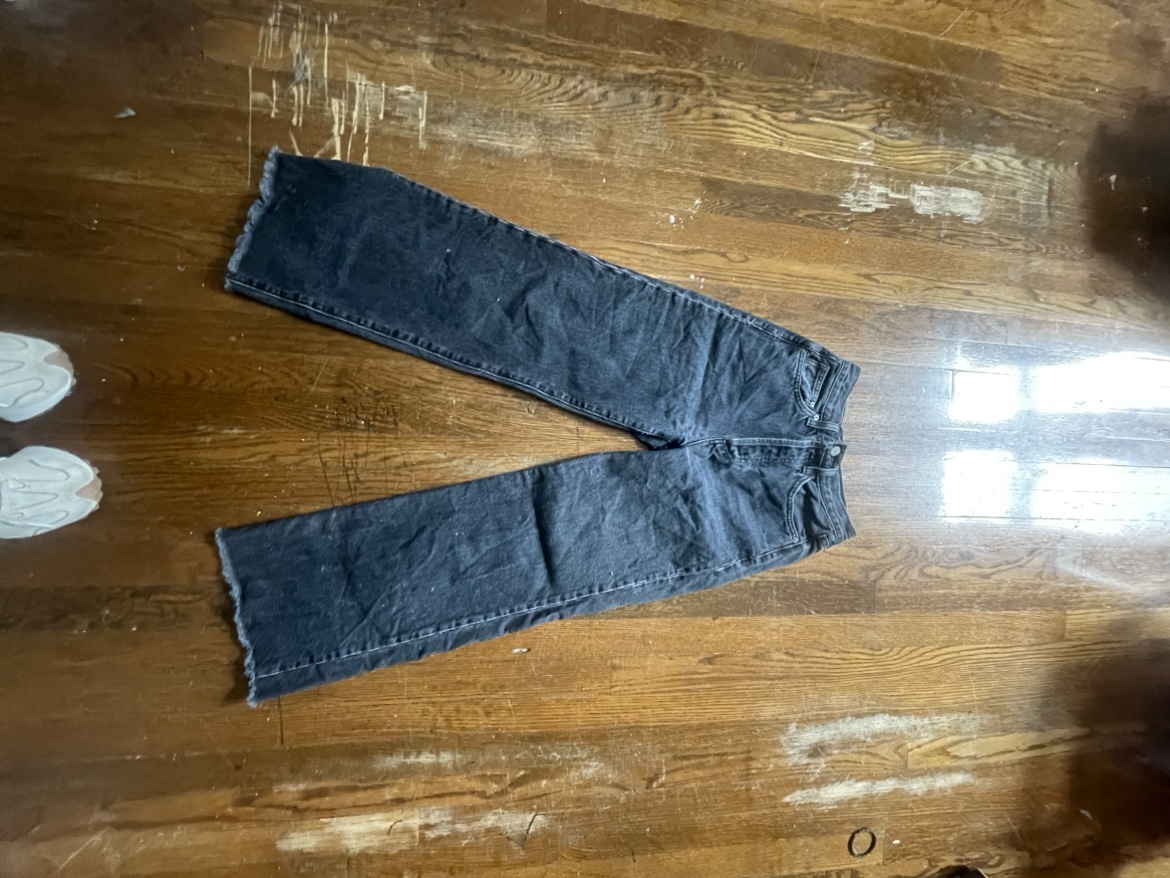 DENIM FORUM THE FARRAH HIGH RISE WIDE LEG JEANS