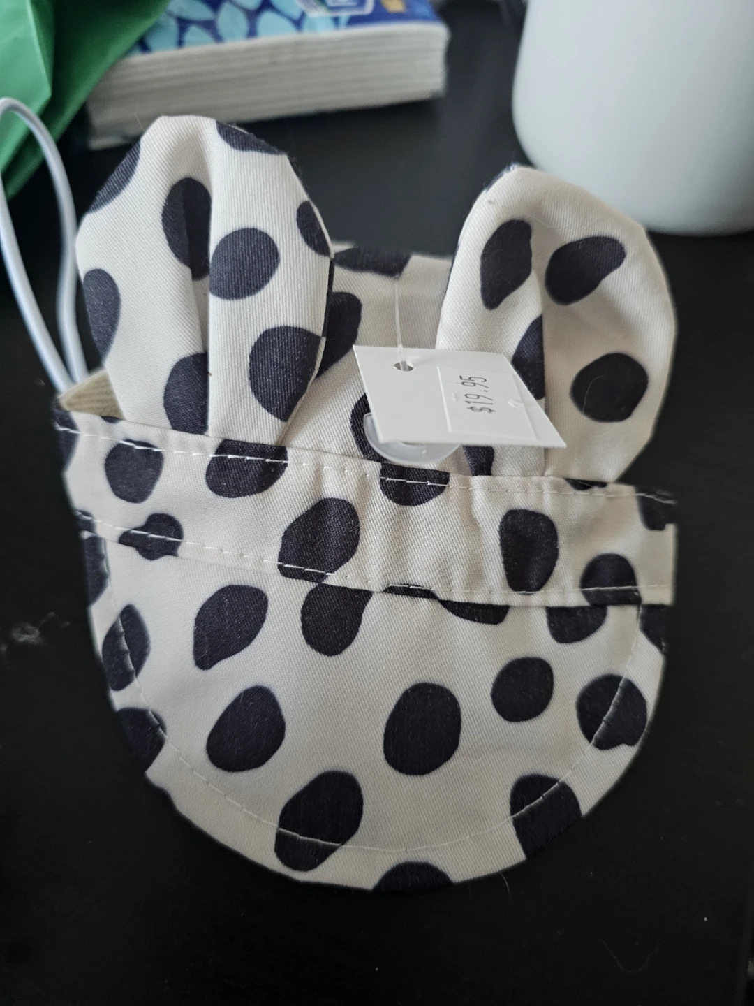 Dog Hat - Polka Dot - Size S