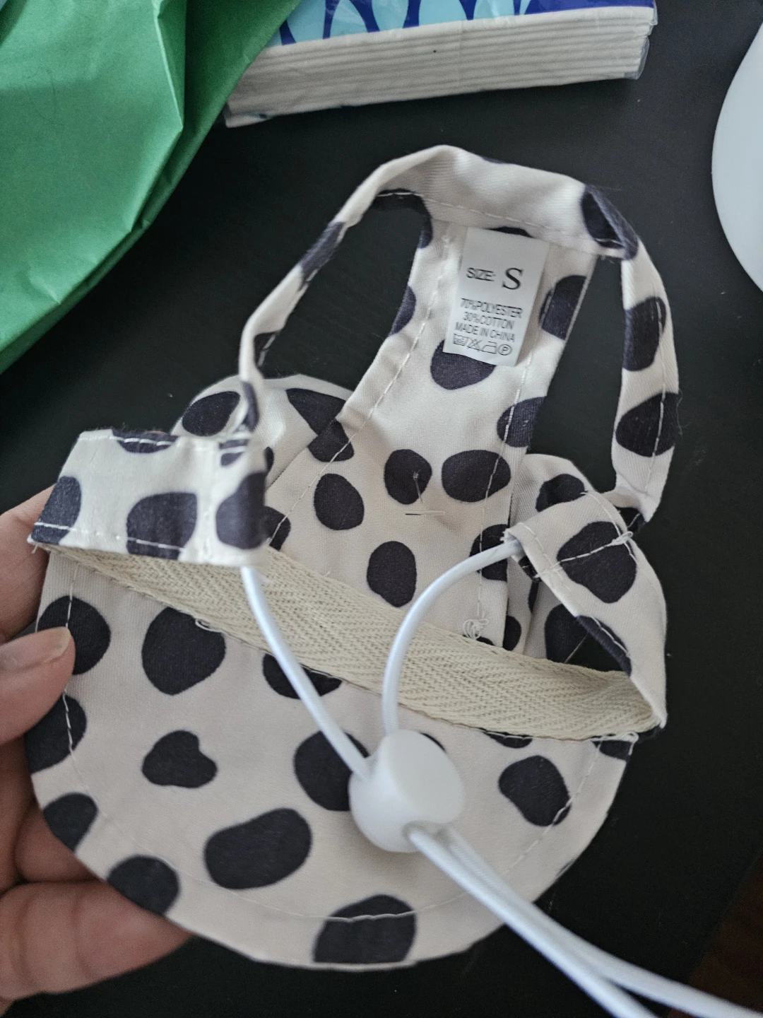 Dog Hat - Polka Dot - Size S - photo 2