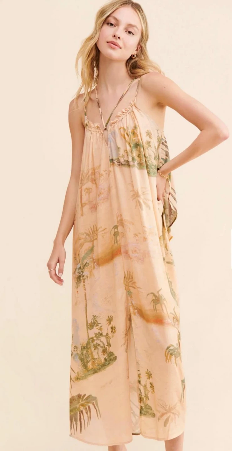 Anthropologie Strappy Maxi Dress - Size M - photo 2