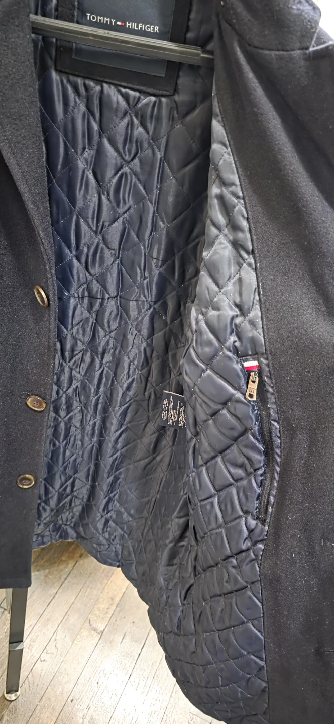 Tommy Hilfiger Men's Dark Navy Wool Peacoat small - photo 2