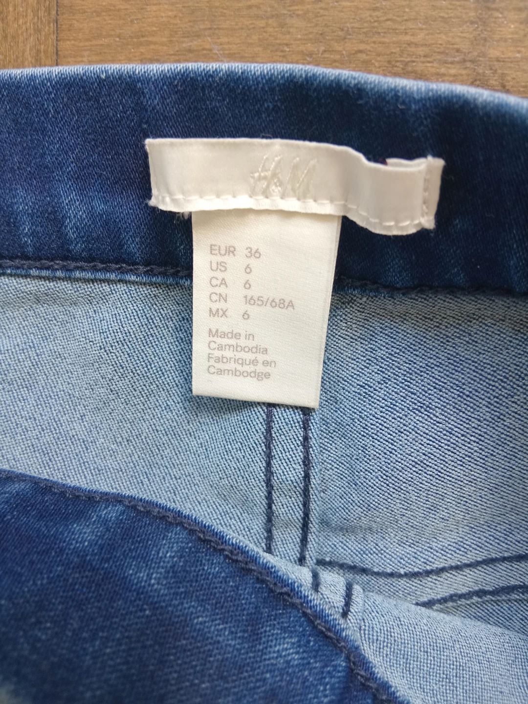 H&M Blue Denim Leggings Size 6 - photo 2