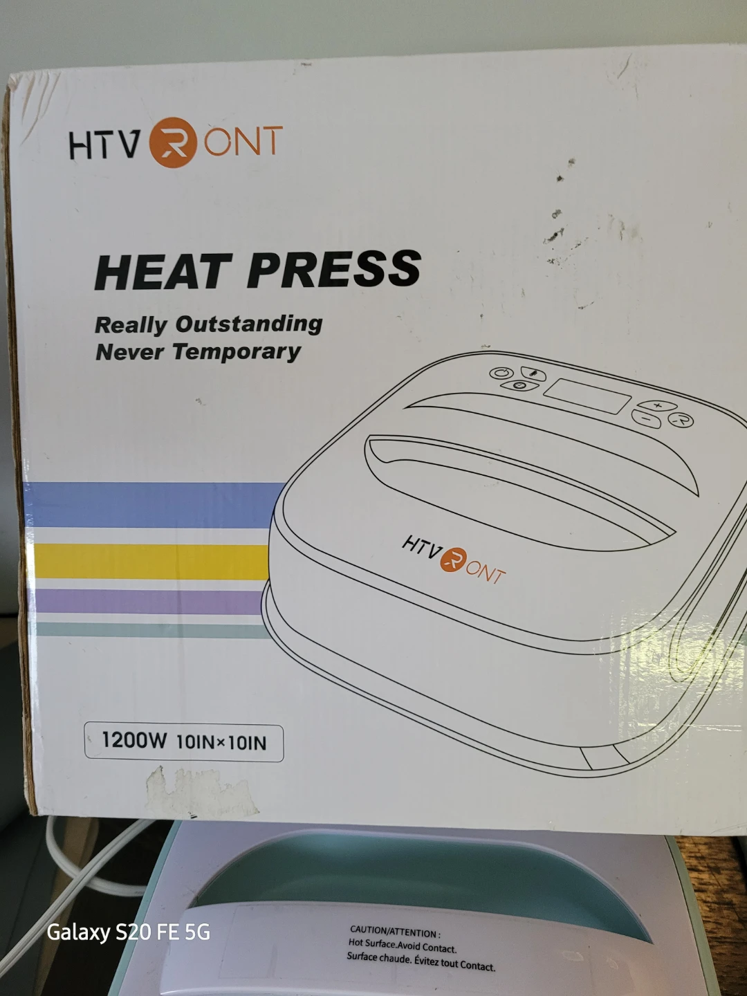 HTVRONT 1200W 10in x 10in Heat Press - photo 2