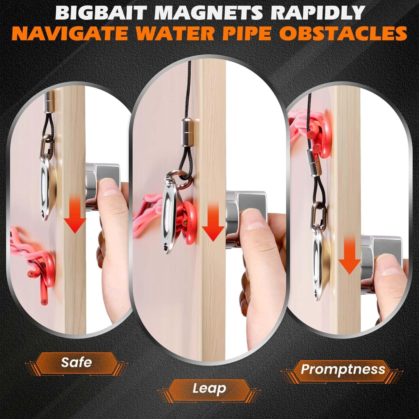 Magnetic Wire Puller for Electrical Wiring, Fish Tape Tool - photo 3
