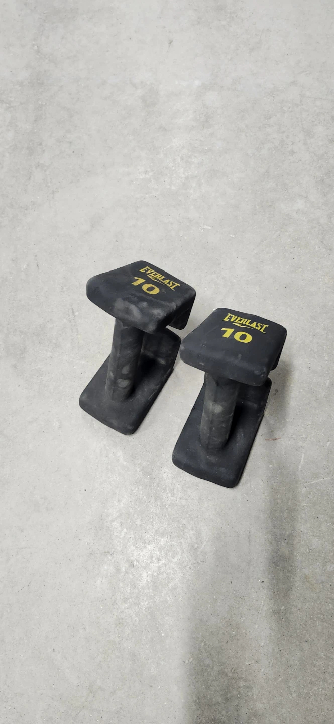 10lbs and 5 lbs dumbell, one for $10