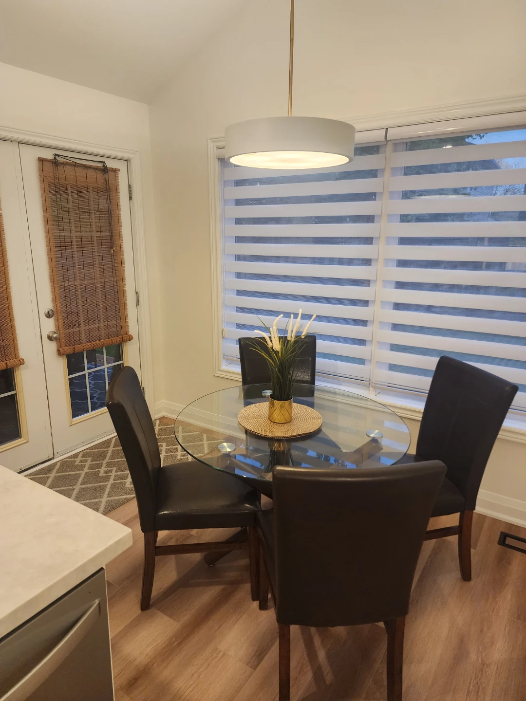 Glass Dining Table with 4 Chairs - photo 2