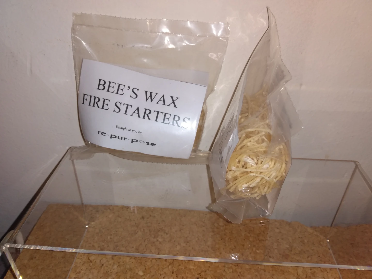 Beeswax firestarters for camping or fireplaces - photo 3