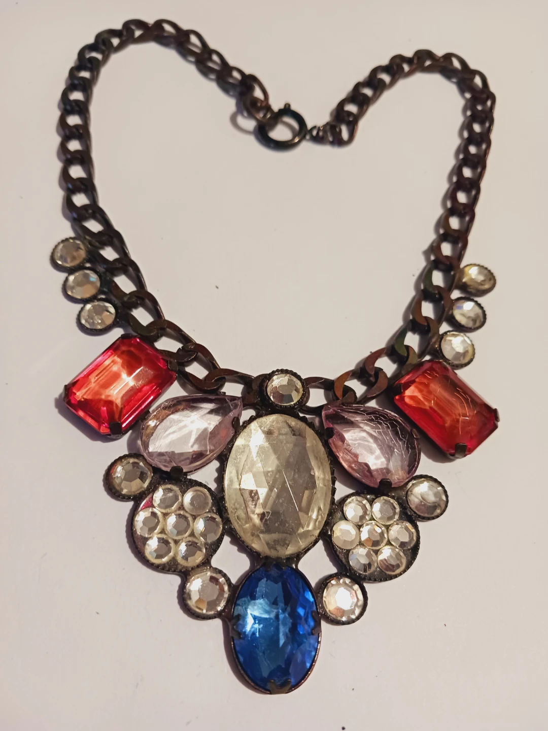 Statement Necklace with colorful gemstones - photo 4