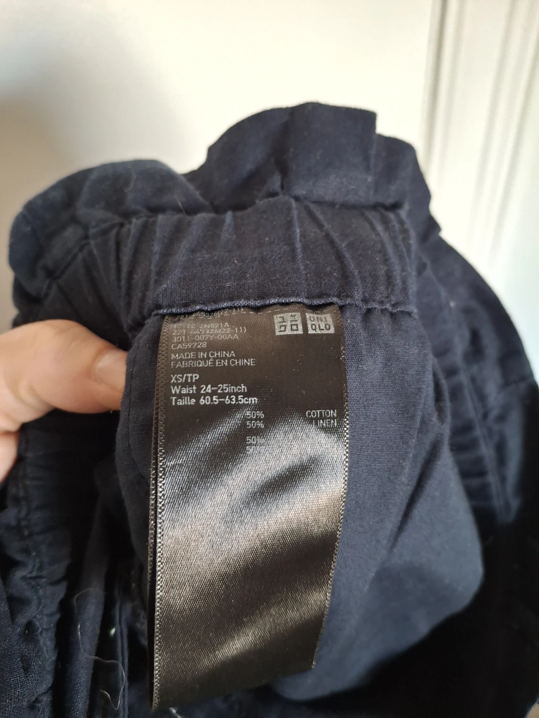 Uniqlo Navy Linen Blend Shorts XS - photo 4