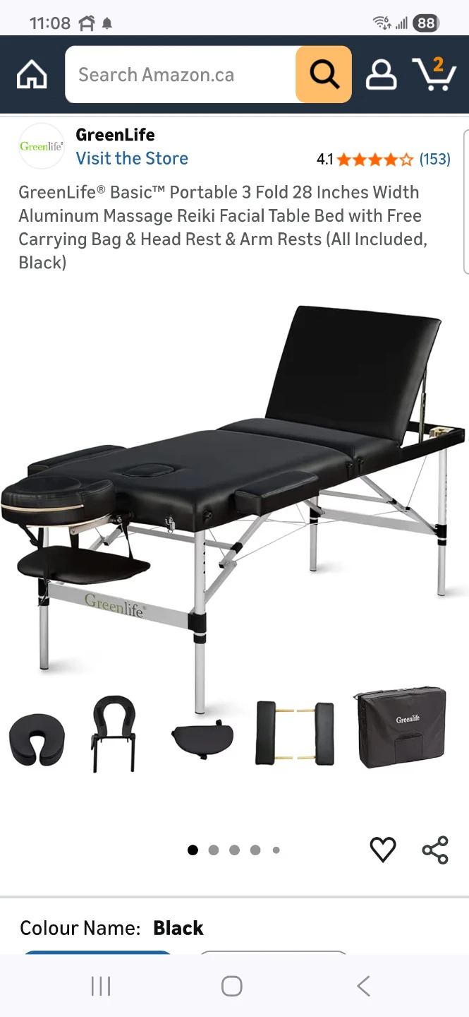 GreenLife Basic Portable 3 Fold Massage Table