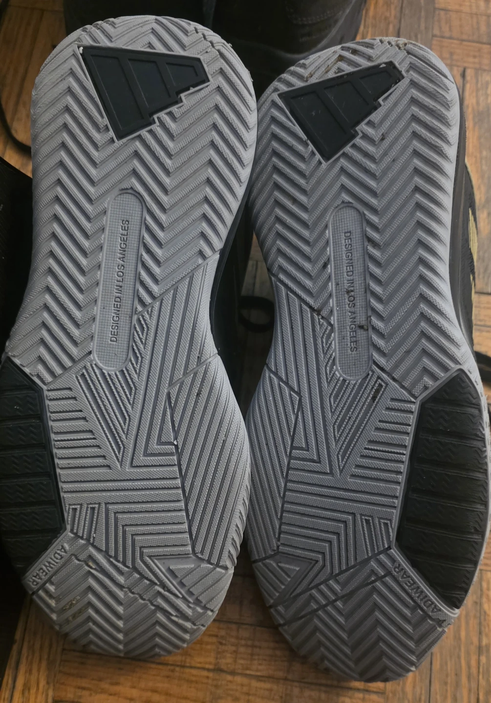 Adidas Men's Black Running Shoes US 9 - photo 3
