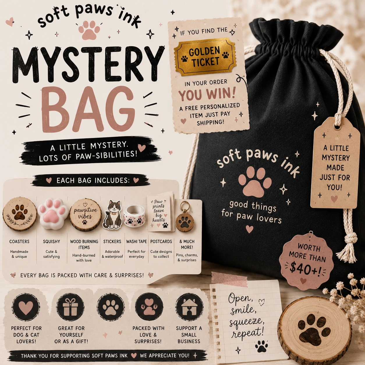Soft Paws Ink Mystery Bag for Paw Lovers - photo 2